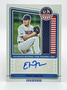 2023 USA Stars & Stripes ETHAN FLANAGAN Auto BLUE FOIL AUTOGRAPH Free Shipping