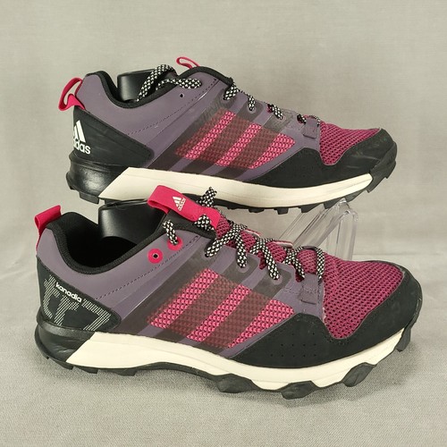 Scarpe da donna Adidas Kanadia TR 7 taglia 8 5 trail running viola rosa nere AQ4813