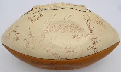 1977 Raiders Autographed Football With 40 Sigs Incl John Madden Beckett AD40716 - Image 1 of 4