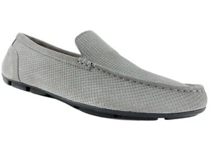 Alfani Men's Kendric Textured Drivers Tornado Grey Suede Size 9.5 M - Picture 1 of 6