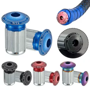 2 Pcs Bar End Plugs Aluminum Bicycle Durable Handlebar End Plug for MTB Bike - Picture 1 of 16