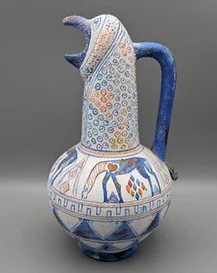 Archaic Cretan Pottery Griffin's Head Jug REPLICA 1500 BC, Greek Cycladic Horses - Picture 1 of 24