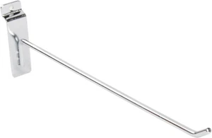 100 ganchos de clavija de pared de listones cromados de 12" pantalla minorista de pared de 6 mm de diámetro tubos - Imagen 1 de 11