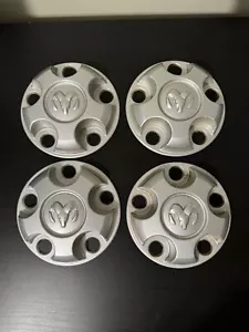 Dodge Dakota 0XG76TRMAA OEM 4x Wheel Center Rim Cap Hub Cover Ram Lug Silver - Picture 1 of 6