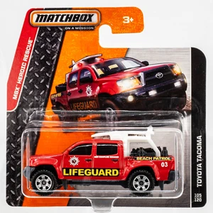 2014 Matchbox #105 Toyota Tacoma RED | LIFEGUARD BEACH PATROL | FSSC - Picture 1 of 1