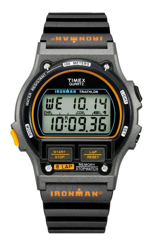 TIMEX IRONMAN 8LAP Men TW5M54300 1986 OG Quartz Sport Digital Wrist Watch