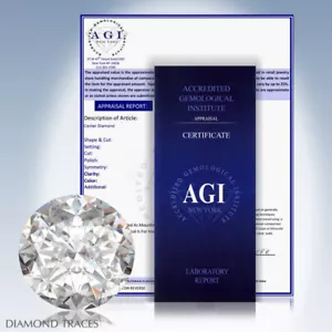 1/3 kt I SI1 runder erdabgebauter zertifizierter Diamant 14 kt Solitär Verlobungsring - Bild 1 von 6