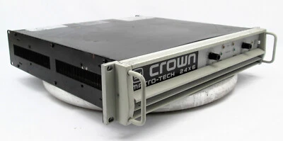 Crown Macro-Tech 24x6 Professional Power Amplifier + XLR Input Card MA-24x6 #584 - Image 1 of 4
