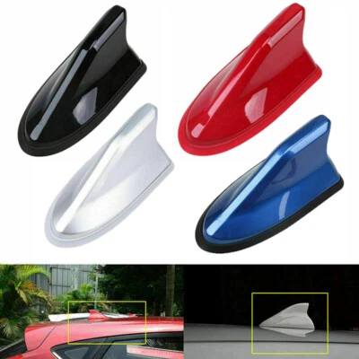 Shark Fin Car Roof Cover FM/AM Antenna Aerial Radio Signal Decoration Universal Foto 1 de 4