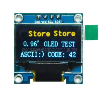 0.96" 128X64 OLED I2C IIC Serial LED Display Module for Arduino Yellow Blue LCD- - Image 1 of 4