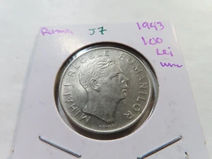 J7 Romania 1943 100 Lei UNC - Picture 1 of 2
