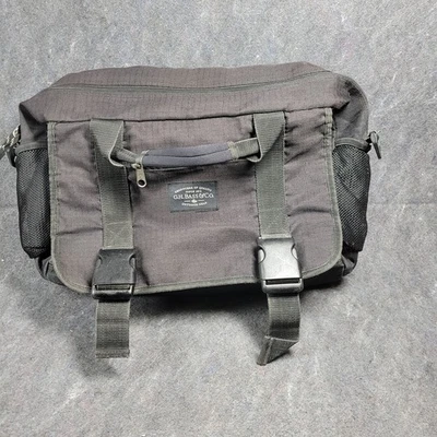G.H. Bass Messenger Tote Travel Bag ( No Shoulder Strap) Black Padded Laptop... - Image 1 of 4