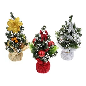 3Pcs Christmas DIY Mini Tree Ornaments Micro Tree Decorations Xmas Supplies - Picture 1 of 12