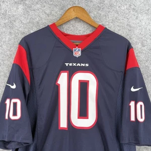 Houston Texans Jersey Mens Large Blue NFL Football DeAndre Hopkins 10 Nike Shirt - Picture 1 of 14