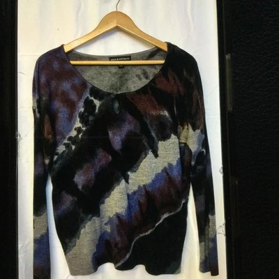 Suéter Rock & Republic Negro Tie-Dye Suave Para Mujer M Academia Artístico Gótico Foto 1 de 4