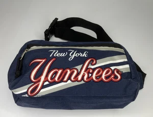 1999 New York Yankees Fanny Pack Bag Embroidered Spellout Adult MLB Navy Blue - Picture 1 of 15