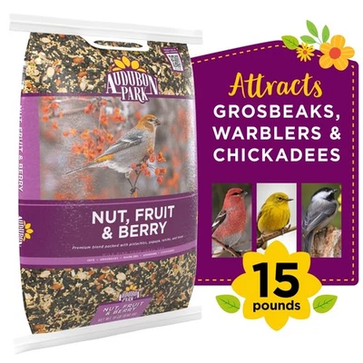 BRANDED NEW Nut, Fruit & Berry Wild Bird Food, Dry, 1 Count per Pack, 15 lbs.