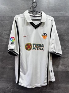 Valencia Nike 2000/2001 Vintage Home Soccer Jersey Mendieta #6 Size XL - Picture 1 of 24