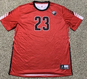 Maglia BSN Sports Wolves SS #23 taglia L NUOVO Jones Rosso - Foto 1 di 2