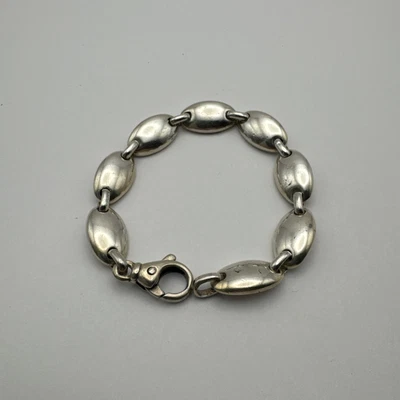 Vintage Tiffany & Co. Pebble Bracelet 7.5” 925 Sterling Silver - Image 1 of 4
