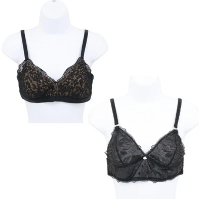 Feminine Bra Bundle Womens S Black Delicate Romantic Classic Boudoir Glamorous - Image 1 of 4