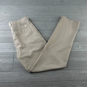 Peter Millar Crown Sporthose Herren 34x34 beige Plissee gerades Bein Performance - Bild 1 von 6