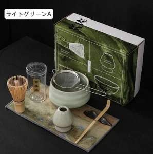 Japanische Etikette Matcha 7-teiliges Set hellgrün - Bild 1 von 9