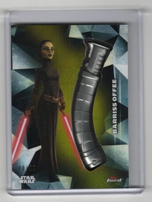 Star Wars Finest 2018 Lightsaber Hilt Medallion GOLD LM-BO Barriss Offee #40/50 - Image 1 of 4
