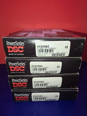 DSC PC5508Z Lote de 4 PowerSeries 8 Zonas Teclado LED 432 632 832 y 864 Paneles Foto 1 de 4