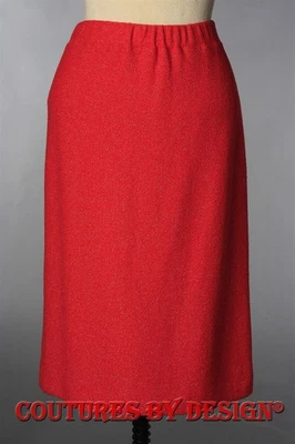 Falda St John Tejidos Brillante Forrada Amapola/Dorado Brillo Talla 10 Nueva con Etiquetas  Foto 1 de 2