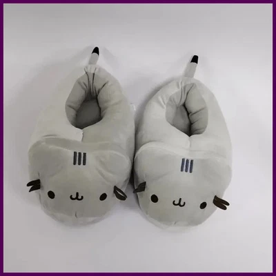 Zapatillas de gato de dibujos animados felpa invierno toboganes suaves muñeca interior anime zapatos de dormitorio Foto 1 de 4