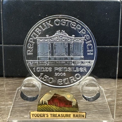 2008 Austrian 999 Silver 1 Troy Oz Philharmoniker Coin Free Shipping #K18 - Image 1 of 4