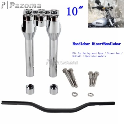 Manillar Club Style 1-1/4" con manillar recto elevador de 10" + 1" para Sportster Foto 1 de 4