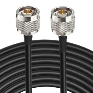 RG58 Coaxial Cable 10 Meters N Male For Cell Phone Signal to Antenna - Picture 1 of 6