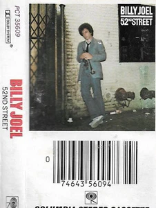 Billy Joel ‎ 52nd Street CASSETTE USA 9 TRACK ALBUM grey shell black lettering - Picture 1 of 9