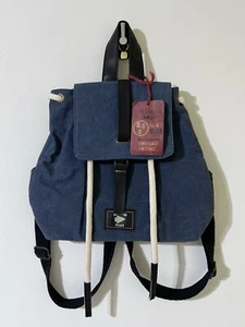 NEU MIT ETIKETT OLD BAUMWOLLE CARGO Neu Santa Rose blau Canvas Rucksack Türkei - Bild 1 von 15