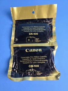 NEW, SEALED 2x Canon CR-100 Correctable Film Ribbon Cassette Black for Typestar - Picture 1 of 2