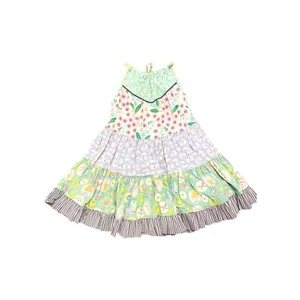 Size 4 Matilda Jane ruffle dress with cats - Picture 1 of 5