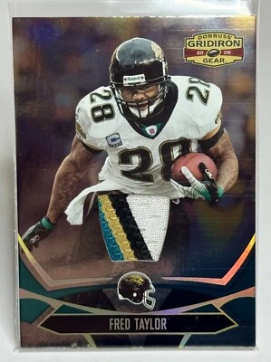 2008 Donruss Gridiron Gear Game Worn Jersey Multi Color Patch Fred Taylor #/50 - Image 1 of 4