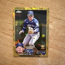 2023 Topps Chrome Sapphire Bobby Witt Jr GOLD CUP REFRACTOR /50 #7