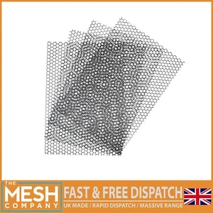 Malla perforada The Mesh Company 6 mm acero dulce | agujero hexagonal | A4 x 4 - Imagen 1 de 1