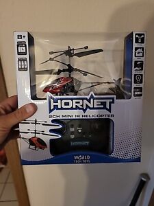 Hornet 2 Channel Mini IR Helicopter Motion Sensor Rechargeable RED NEW #33346