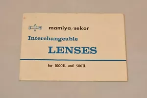 Mamiya/Sekor Interchangeable Lenses for 1000TL and 500TL, Original, Not a Copy! - Picture 1 of 5