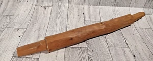 Antique handcarved 1 pc Wooden Rolling Pin with Fixed Handles  Rustic, Primitive - Picture 1 of 6