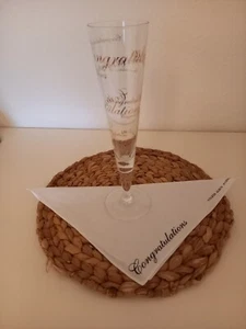 + Ritzenhoff Champagner-Sektglas mit Serviette + Congratulations + Sammlerstück+ - Bild 1 von 2