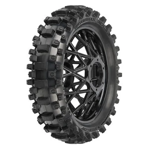NEW Pro-Line PRO1023010 1/4 Dunlop MX33 Rear Tire w/ Black Wheel (1) for Promoto - Picture 1 of 5