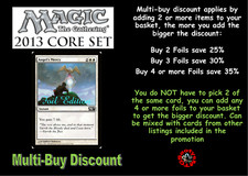 MTG Magic 2013 Core Set Choose your common or uncommon foil - M / NM