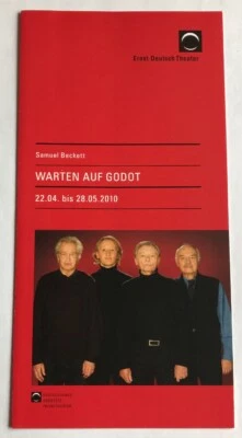 Ernst Deutsch Theater Programm Flyer Warten auf Godot Uwe Friedrichsen - Bild 1 von 3
