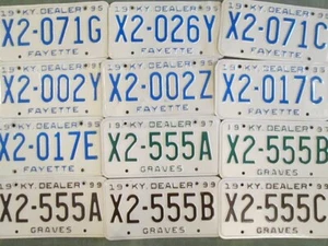 Authentisches Vintage Kentucky Autohändler Nummernschild für Garage Man Cave - Bild 1 von 1