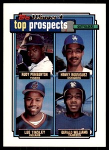 1992 Topps Gold Winners. Rudy Pemberton/Henry Rodriguez/Lee Tinsley/Gerald